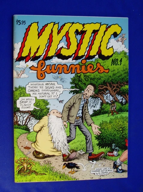 Mystic Funnies 1 underground comic.  Robert Crumb. 1st (Alex Wood colour) VFN/NM