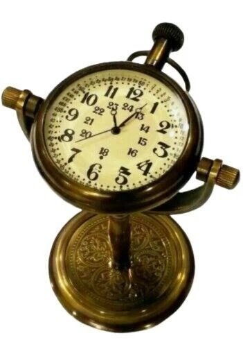 Sammlerstücke aus Messing, nautische Tischuhr, antike Uhr, dekorativ