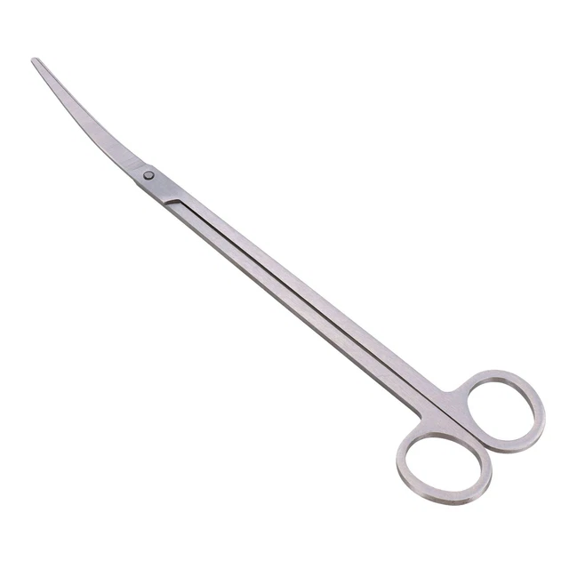 25cm Long Stainless Steel Fish Aquarium Plant Curved Scissors Aquascaping Tool