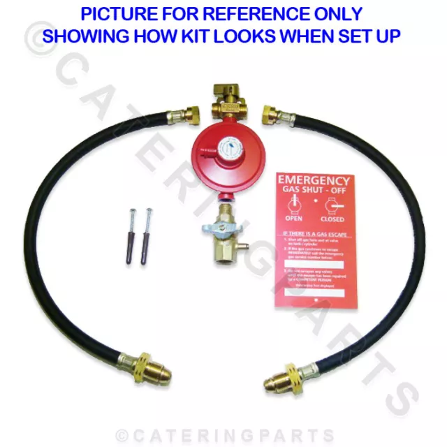 COK1 MANUAL 2 BOTTLE CHANGEOVER KIT PROPANE GAS CYLINDER REGULATOR 37mbar 700E 2