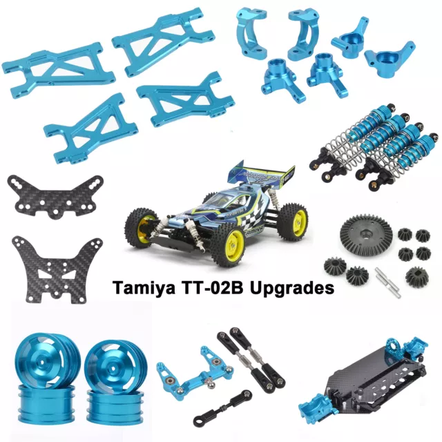 Shock Front Rear Arms Wheels Chassis Frame Kit für Tamiya TT-02B 1/10 Buggy Car