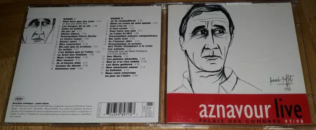 Charles Aznavour Double Cd Live Palais Des Congres 97/98 Issu De L'integrale