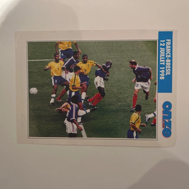 ZIDANE FICHE ONZE MONDIAL FRANCE FRENCH Aout 1991 Et 1995 Football Soccer EUR 30,00 - FR