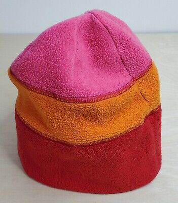 Gap Fleece Winter Hat Unisex S Small Pink Orange Red 10.5” Opening 11