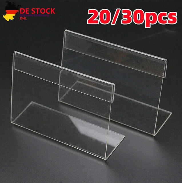 Acryl Tischaufsteller Nummer 1-10 - 12,8×17,5cm Für Hochzeit & Events