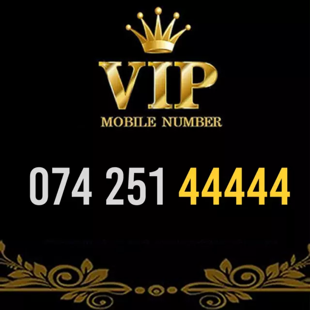 Gold Vip Memorable Phone Number Easy To Remember Mobile Business Simcard - 44444