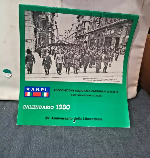 Calendario 1980 ANPI A.N.P.I 35° DELLA LIBERAZIONE