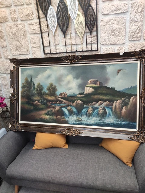 Tableau toile huile Bigoudaine signé Cristi Bretagne ancien Tableau toile huile Bigoudaine signé Cristi Bretagne ancien