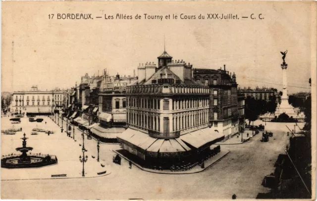 CPA BORDEAUX - Les Allées de Tourny et le Cours du XXX-July (655446)