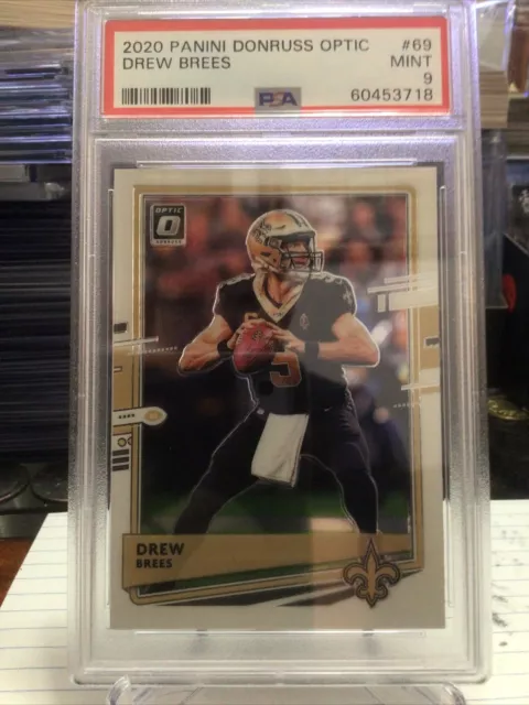 2020 Panini Donruss Optic Drew Brees #69 PSA 9