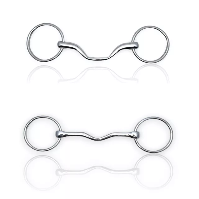 Loose Ring Mouth Ported Snaffle Horse Bit STAINLESS STEEL Horse Equipment 13.5mm