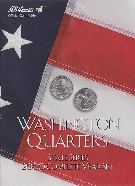 Harris Coin Folder - State Series Quarters Complete Year 2000 Ref#8HRS2583 by