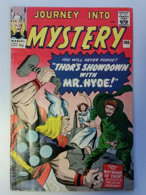 Thor Journey Into Mystery #100 Vg (4.0) January 1964 Marvel Comics **