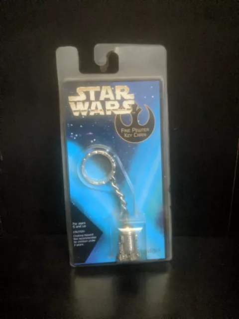 NEW SEALED Rawcliffe Fine Pewter Star Wars Keychain R2-D2 RARE ~ trl8#108