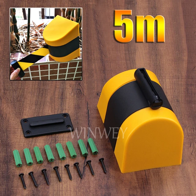 5M Retractable Barrier Tape Security Safety Crowd Control Warning Sign Belt UK
