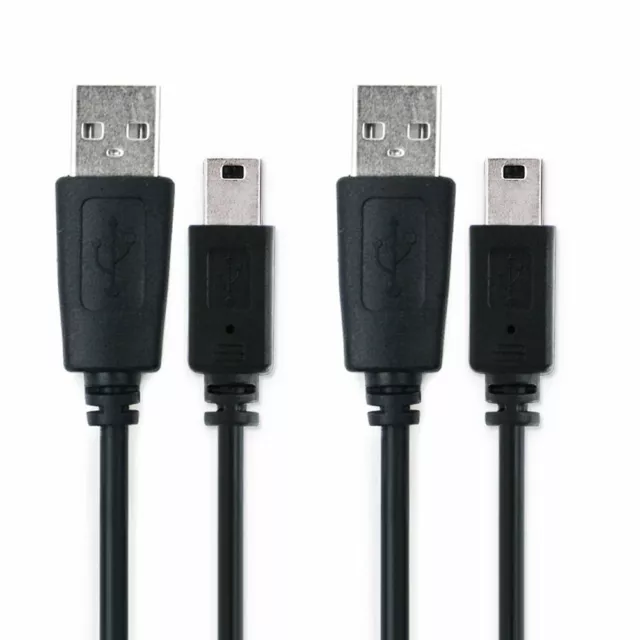 2x USB Kabel für Garmin nüvi 205W eTrex 22x Zumo 345LM Ladekabel 1A schwarz