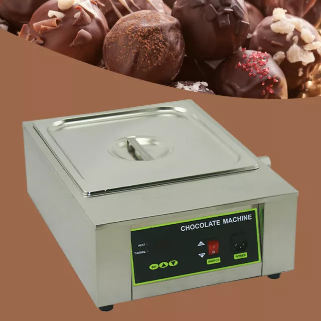 Commercial Electric Chocolate Tempering Machine Melter Maker & 1 Melting Pot 8KG