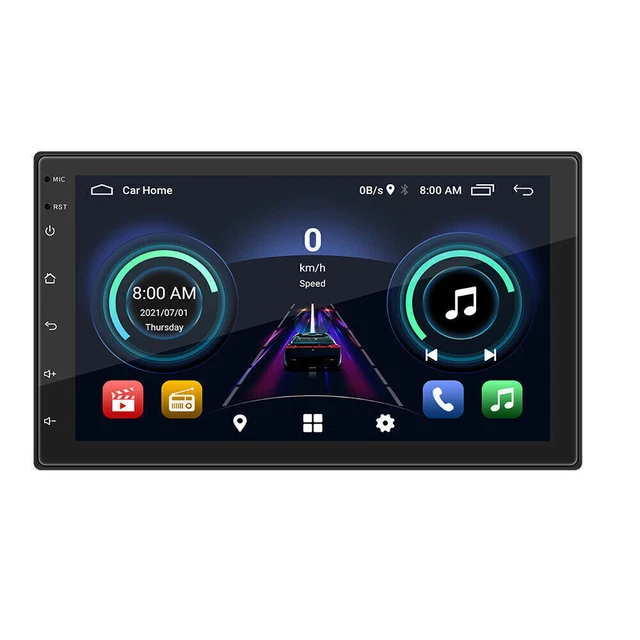 Android 10.1 7IN Car Stereo Radio MP5 Player GPS Navigation Digital Touch Screen