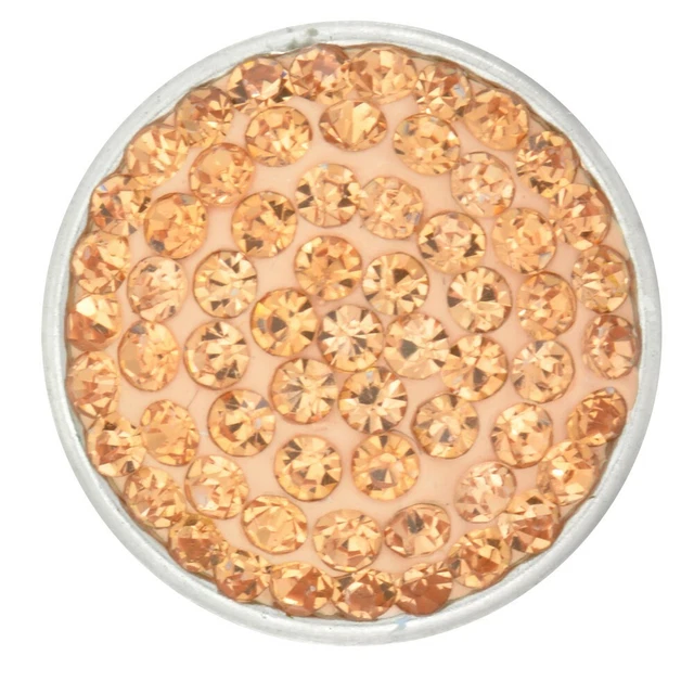 Champagne Crystal Nugz 18MM Snap Button Style Jewelry