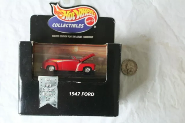 Mattel Hot Wheels Collectibles 1947 FORD w/ Display Case 1:64 Die-cast Car 1998