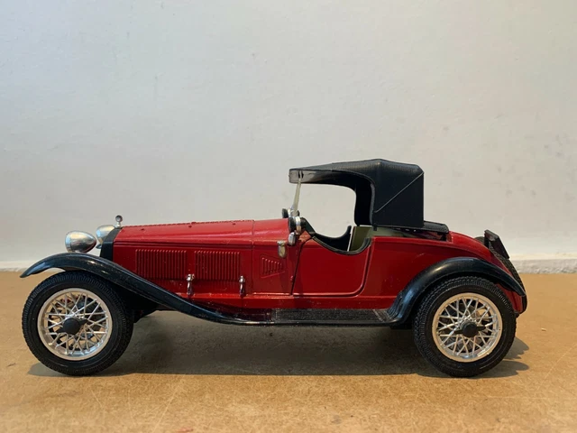Modèle Réduit Polistil 1/18 - Alfa Romeo 1750 6C - Rouge - Occasion En Très Bon état