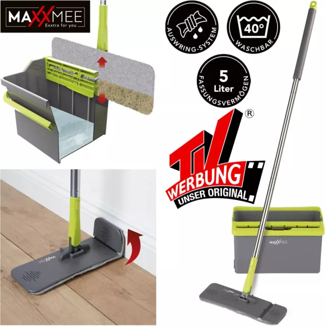 MAXXMEE Wischmopp Bodenwischer Mopp Wischer Mop Schrubber Staub Besen Eimer NEU