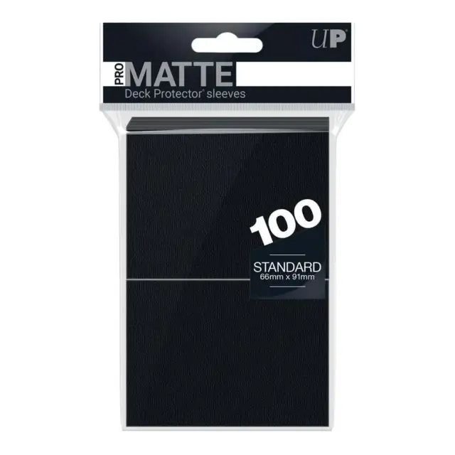 Ultra Pro , Deck Protector Sleeves standard, Pro-matte Noir (100)