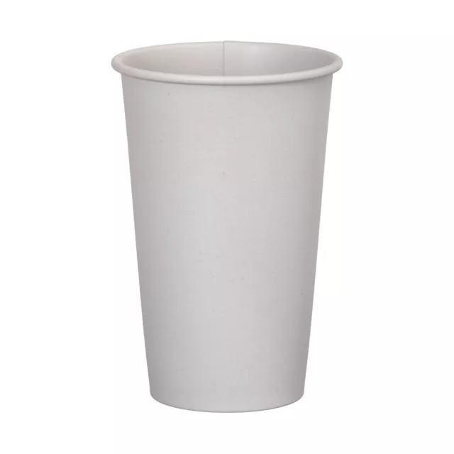 1000 Pack White Disposable Poly Paper Hot Tea Coffee Cup 16 oz.