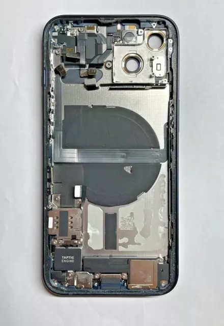 %100 Original iPhone 13 Rear Housing Back Chassis Midnight With Parts Grade B