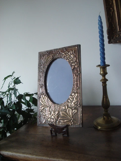 Ancien Pendentif Ouvrant Porte-Photo Art Nouveau Fleurs De Gui - Occasion