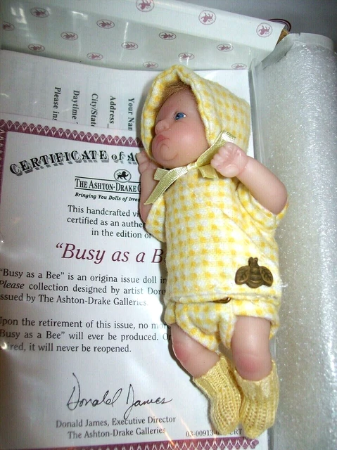 Ashton Drake/ Dorothy Steven  So Truly Real "Busy As A Bee"  With Coa