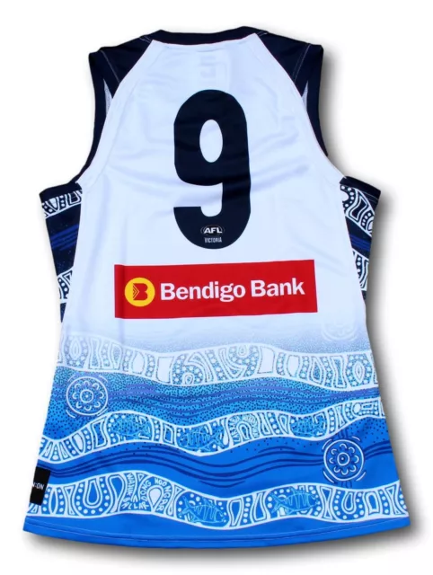 Geelong Cats VFL Jack Steven Player Issue Indigenous Football Guernsey Size M