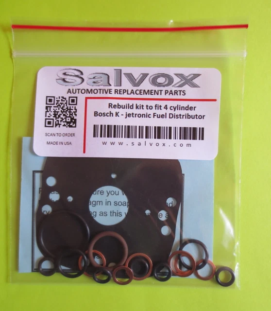 Bosch K-Jetronic Fuel Distributor Repair Kit For 6-Cylinder Cast Iron Units