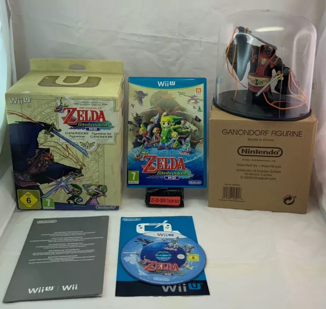 The Legend of Zelda Wind Waker HD LTD ED + GANONDORF Figurine Wii U Game RARE