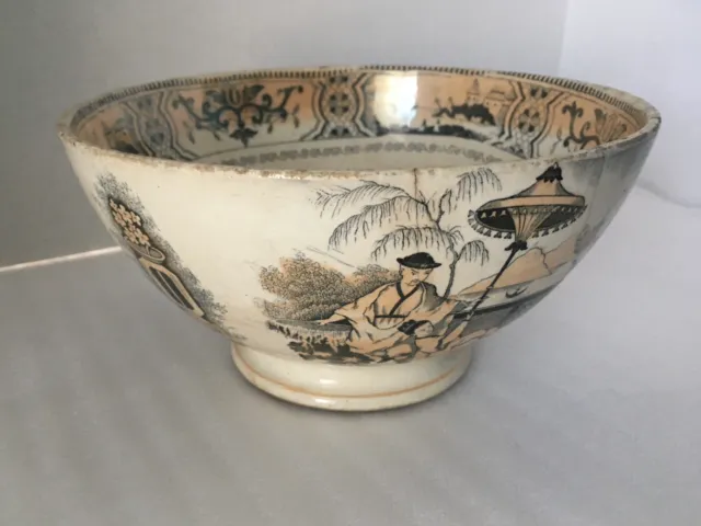 Maastricht Pajong Footed Bowl - Petrus Regout & Co Made in Holland