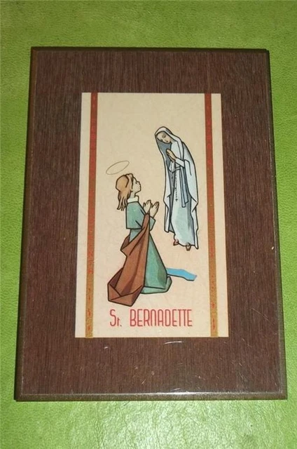 RARE VINTAGE SAINT ST BERNADETTE SOUBIROUS of LOURDES OUR LADY ...