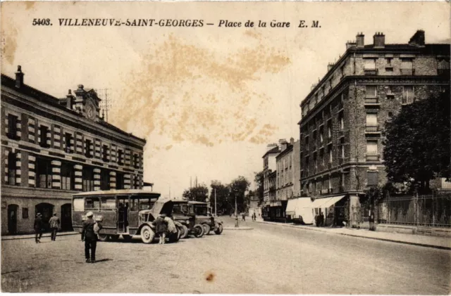CPA Villeneuve St Georges Place de la Gare (1363832)