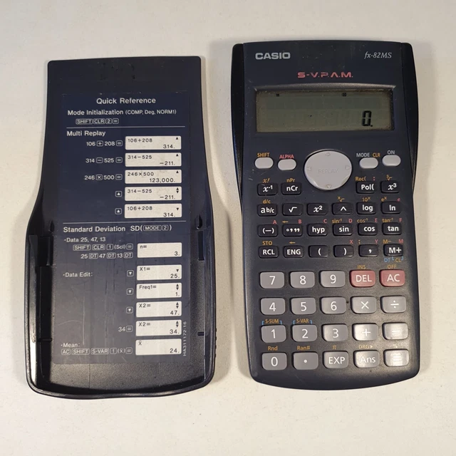 CASIO FX82MS SCIENTIFIC Calculator 2Line Display 240 Function with