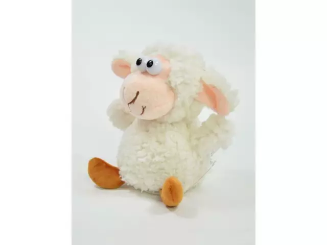 Laber-Zottel-Schaf "Bubi" Labertier plappert alles nach Plüschtier Schaf Plüsch
