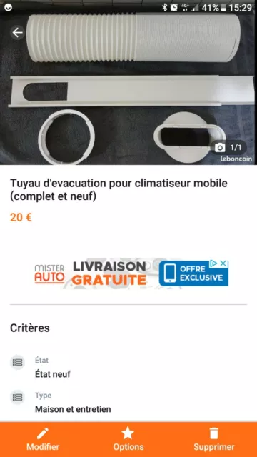 Tuyau pour Climatiseur Mobile  neuf  EN VENTE SUR LE BON COIN
