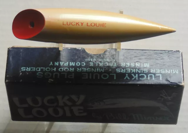 Lucky Louie 5 ½” Plastic Louie “Herring Yellow” Pattern Salmon Plug #B44