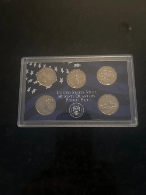 2000-S United States US Mint 50 State Quarters Proof Set MA, NH, MD, SC, VA