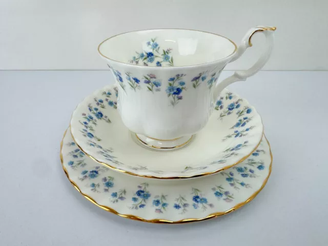 Vintage ROYAL ALBERT Memory Lane Trio Tea Cup Saucer & Side Plate et