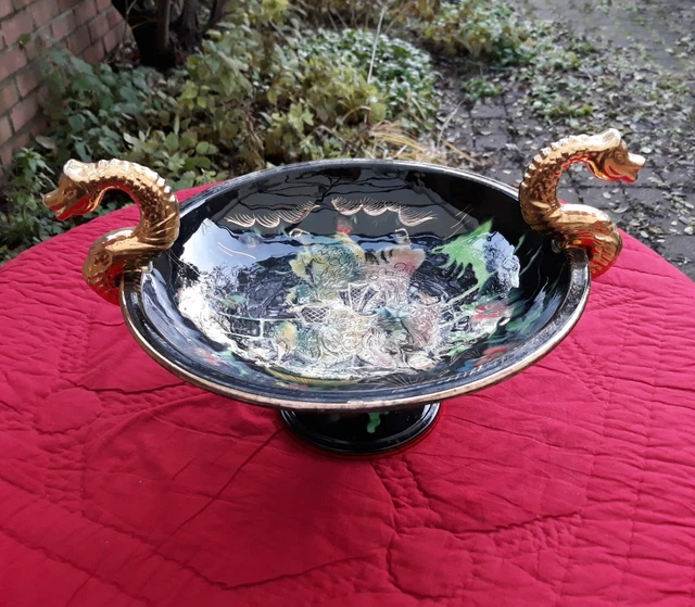 Bol de centre de tble en cérmique poreuse rouge brique En vente sur