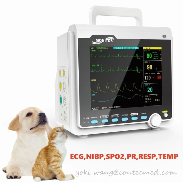 8& VET PATIENT Monitor Animal Veterinary ICU Vital Signs Multi ...