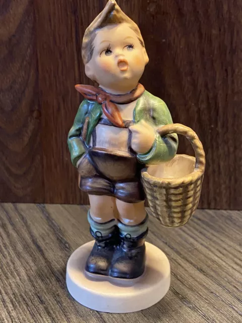 HUMMEL 6 inches  HIGH "VILLAGE BOY" BASKET Hum 51/0 *  GOEBEL * FREE SHIPPING