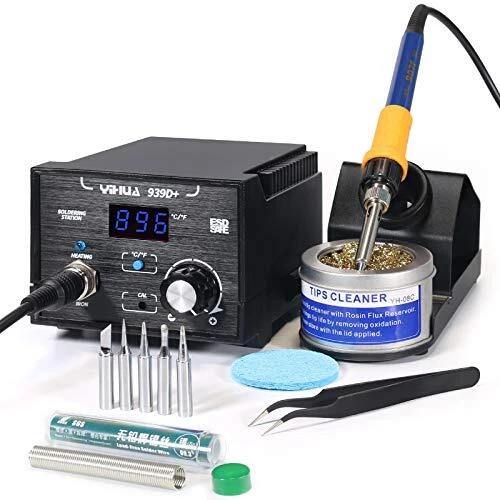 Yihua 939D+ Professional 75 Watt Digital Soldering Iron Station ESD SAFE /C -