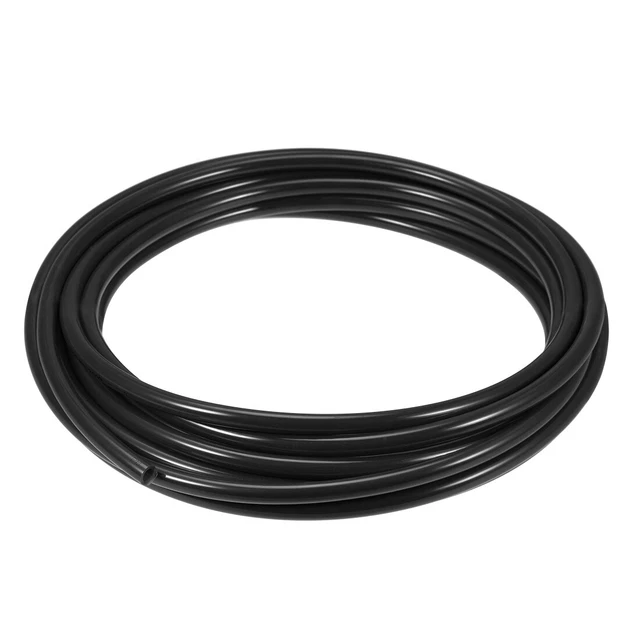 Neumática Aire Tubería, 10mm OD x 6.5mm ID 7m (275") PU Poliuretano Negro
