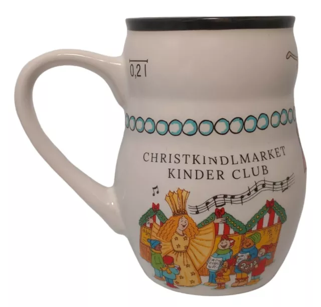 Christkindlmarket Chicago Snowman Mug - 2018 Kinder Club Ceramic Coffee Mug Cup