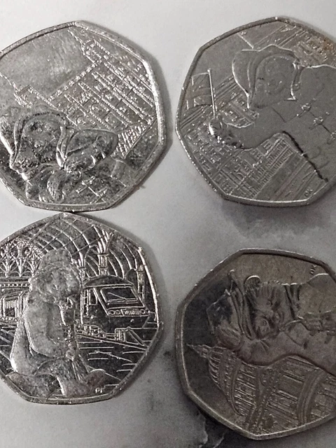 Collection Rare De Pièces De 50 Pence Paddington Bear - Royaume-Uni